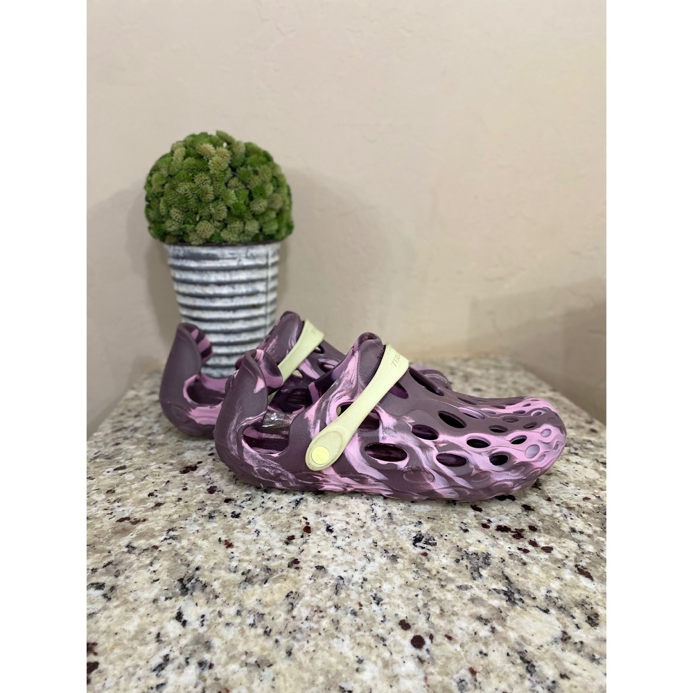 Merrell Hydro Moc Womens Purple Pink Marbled Water Shoes Slip On Clogs Size 11